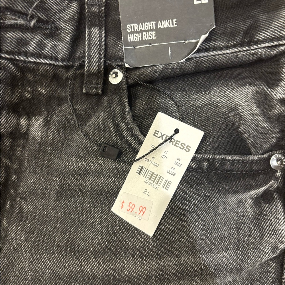 Express Black Straight Jeans Modern Fit
